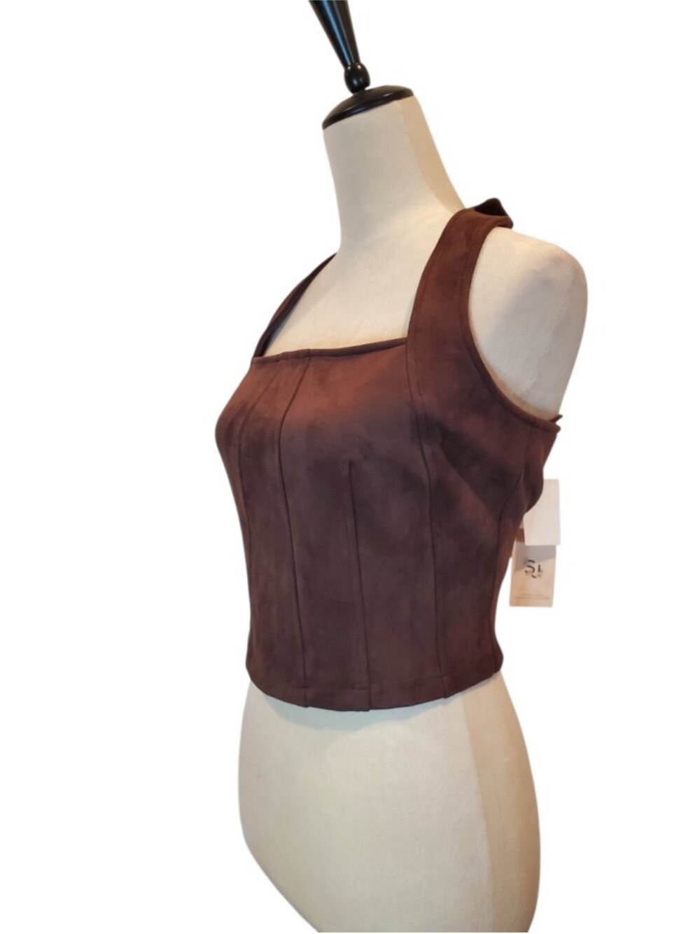 Sincerly Jules suede halter top